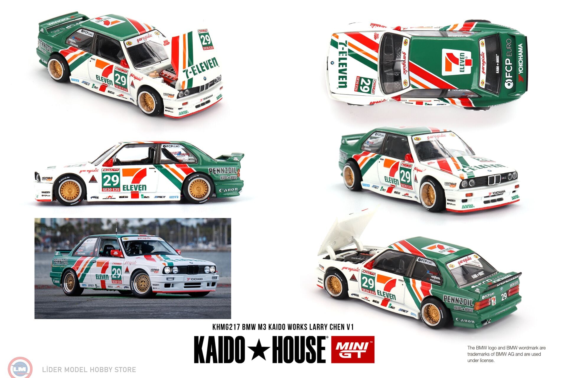 1:64 Mini GT Kaido House BMW M3 KAIDO WORKS LARRY CHEN V1