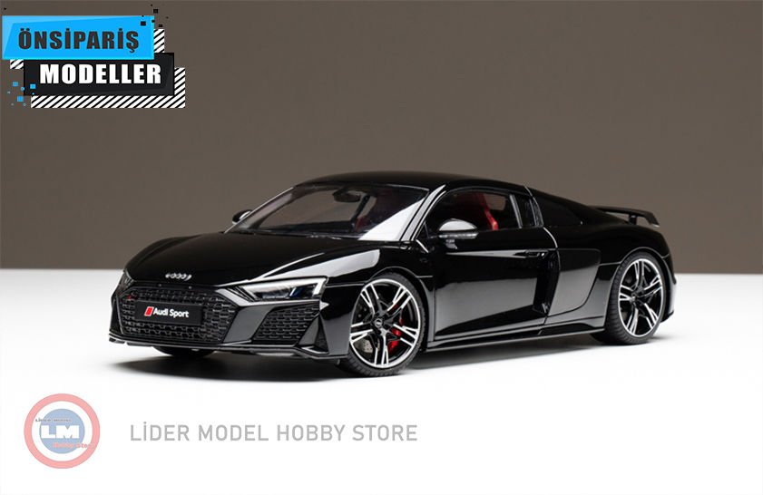 【専用】アウディR8 Spyder ミニカー 1/18 Keng Fai - 1:18 Audi R8 Spyder V10 2021 Siyah - 12.775,68 TL