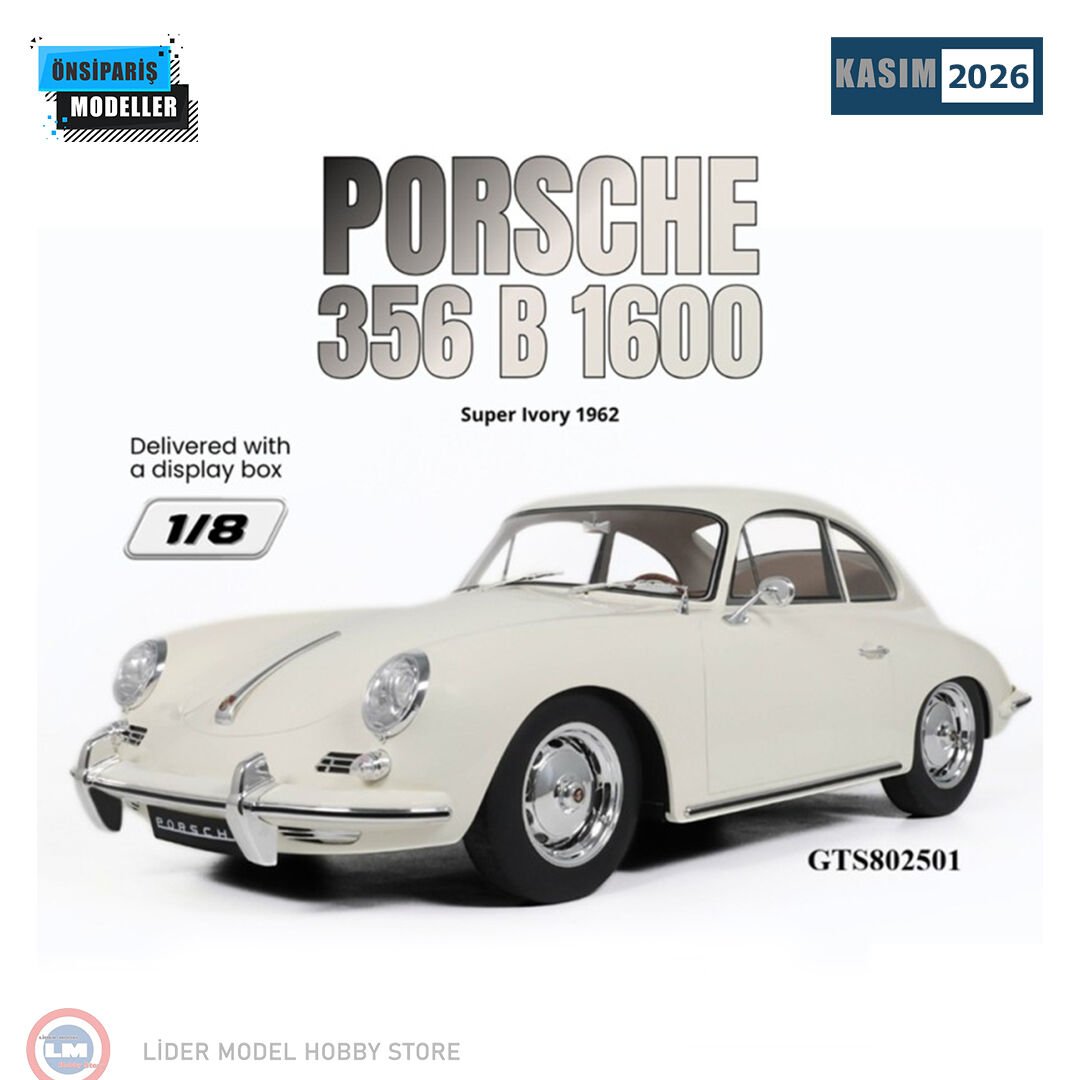 1:8 GT Spirit 1962 Porsche 356B 1600 Super Ivory