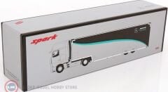 1:43 Spark Mercedes Benz ACTROS MP4 1851 TRUCK CAR TRANSPORTER TEAM MERCEDES-AMG PETRONAS F1 2023