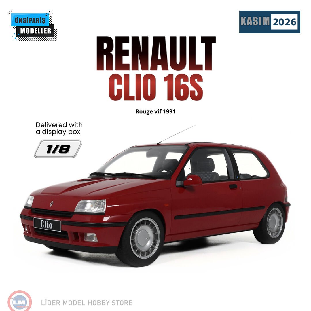 1:8 GT Spirit 1991 Renault Clio 16S Rouge VIF
