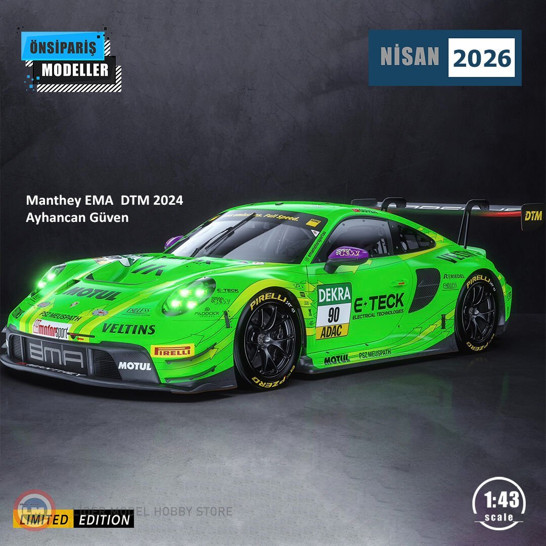 1:43 Spark 2024 Porsche 911 GT3 R No:90 Manthey EMA DTM 2024 Ayhancan Güven
