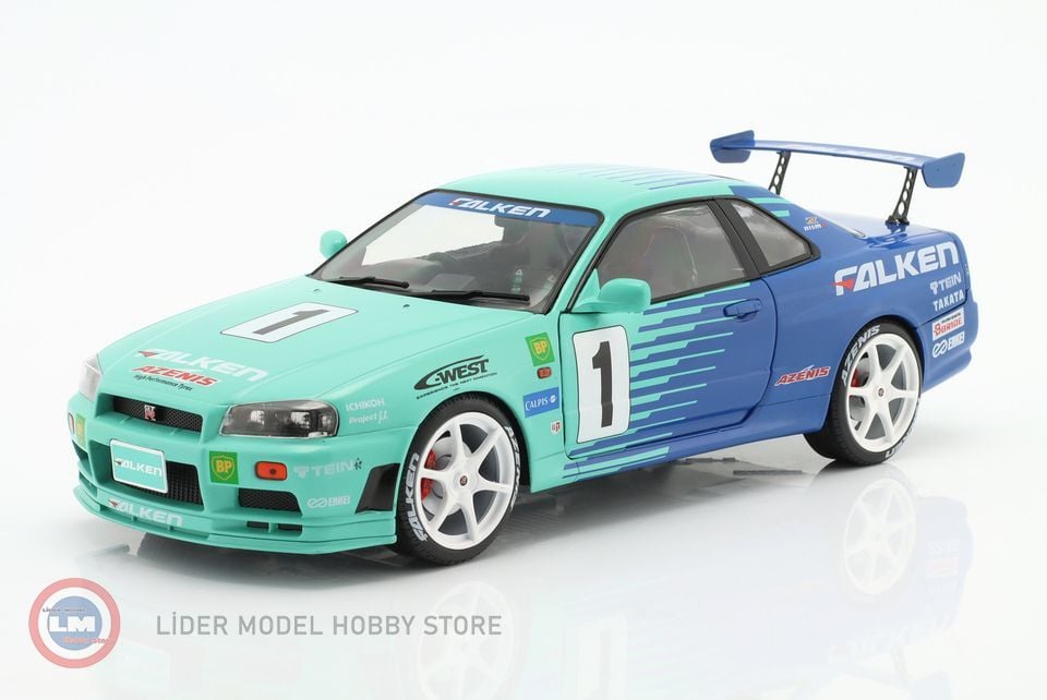 1:18 2001 Nissan Skyline GT-R (R34) #1 Falken