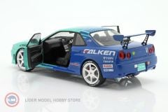 1:18 2001 Nissan Skyline GT-R (R34) #1 Falken