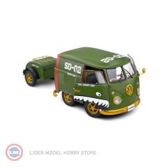 1:18 Solido 2023 Volkswagen Kool Kombi Army Fighter 2023 olive with decor 