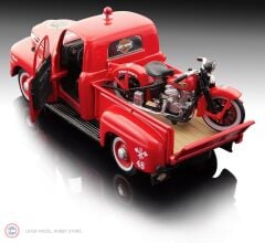 1:24 Maisto 1948 Ford F-1 PICK UP + 1936 HARLEY DAVIDSON EL KNUCKLEHEAD