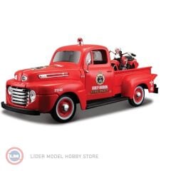 1:24 Maisto 1948 Ford F-1 PICK UP + 1936 HARLEY DAVIDSON EL KNUCKLEHEAD