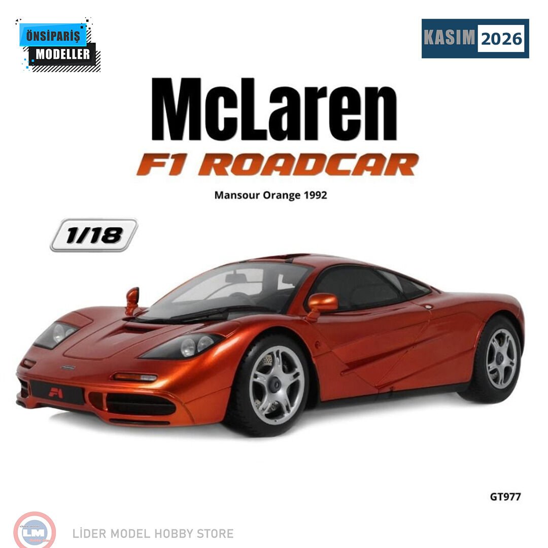 1:18 GT Spirit 1992 Mclaren F1 Roadcar Mansour Orange