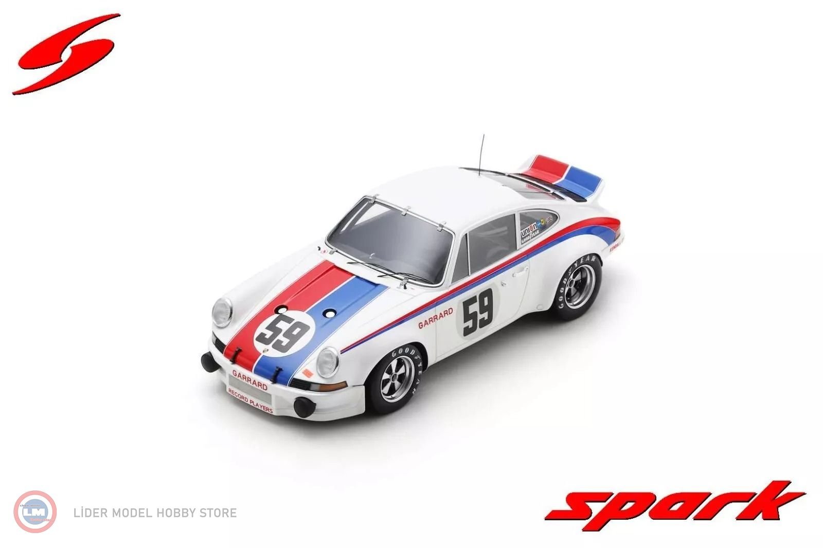 1:18 Spark Porsche 911 Carrera RSR #59 Winner 24H Daytona 1973