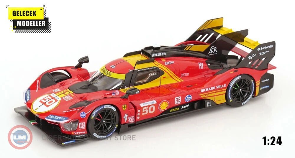 1:24 Burago Ferrari 499P #50 - Winner Le Mans 2024 Driven by Fuoco