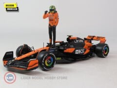 1:24 Burago Mclaren MCL38 #4 LANDO NORRIS 2024 with figure