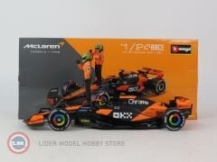 1:24 Burago Mclaren MCL38 #4 LANDO NORRIS 2024 with figure