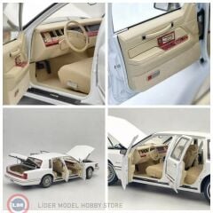 1:18 XiaoGuang 1992 Lincoln Continental Towncar V8 White