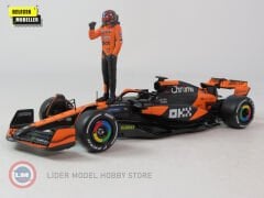 1:24 Burago Mclaren MCL38 #81 OSCAR PIASTRI 2024 with figure
