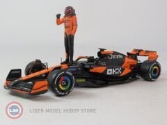 1:24 Burago Mclaren MCL38 #81 OSCAR PIASTRI 2024 with figure
