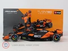 1:24 Burago Mclaren MCL38 #81 OSCAR PIASTRI 2024 with figure