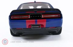 1:18 2021 Dodge Challenger Super Stock Indigo Blue  Red Stripes