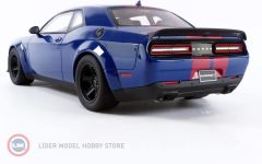 1:18 2021 Dodge Challenger Super Stock Indigo Blue  Red Stripes