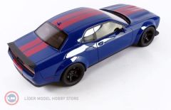 1:18 2021 Dodge Challenger Super Stock Indigo Blue  Red Stripes