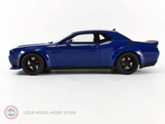 1:18 2021 Dodge Challenger Super Stock Indigo Blue  Red Stripes