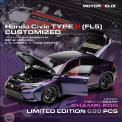 1:18 MotorHelix 2024 Honda Civic Type R FL5 Chameleon