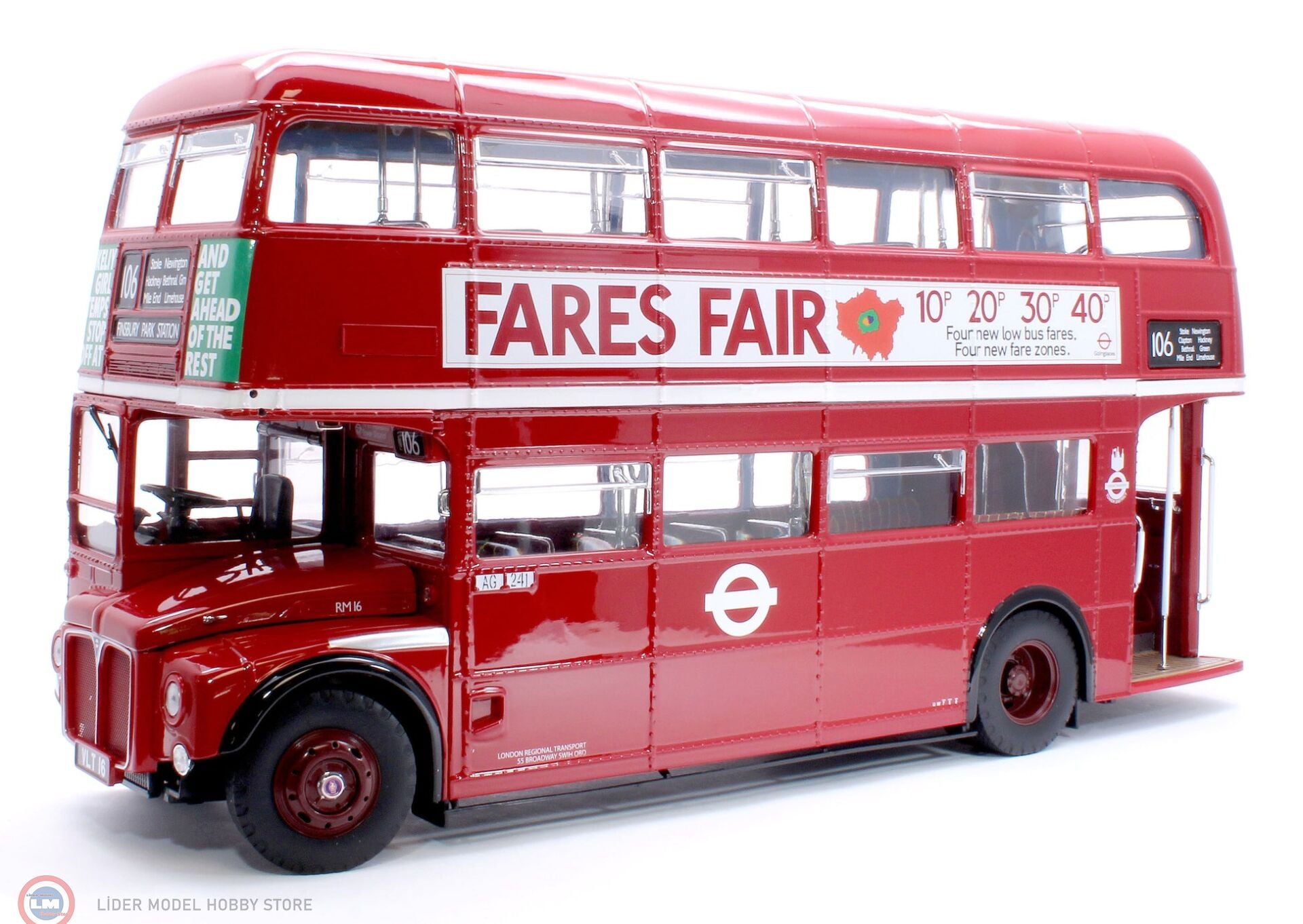 1:24 Sunstar 1960 AEC Routemaster Bus RM16-VLT 16