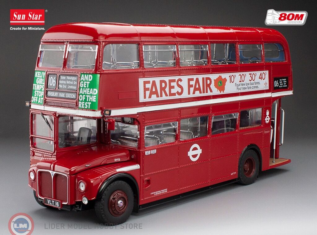 1:24 Sunstar 1960 AEC Routemaster Bus RM16-VLT 16