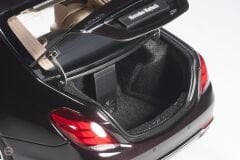 1:18 Autoart 2016 Mercedes Benz S Class S600 Pulmann Dark Red Metallic