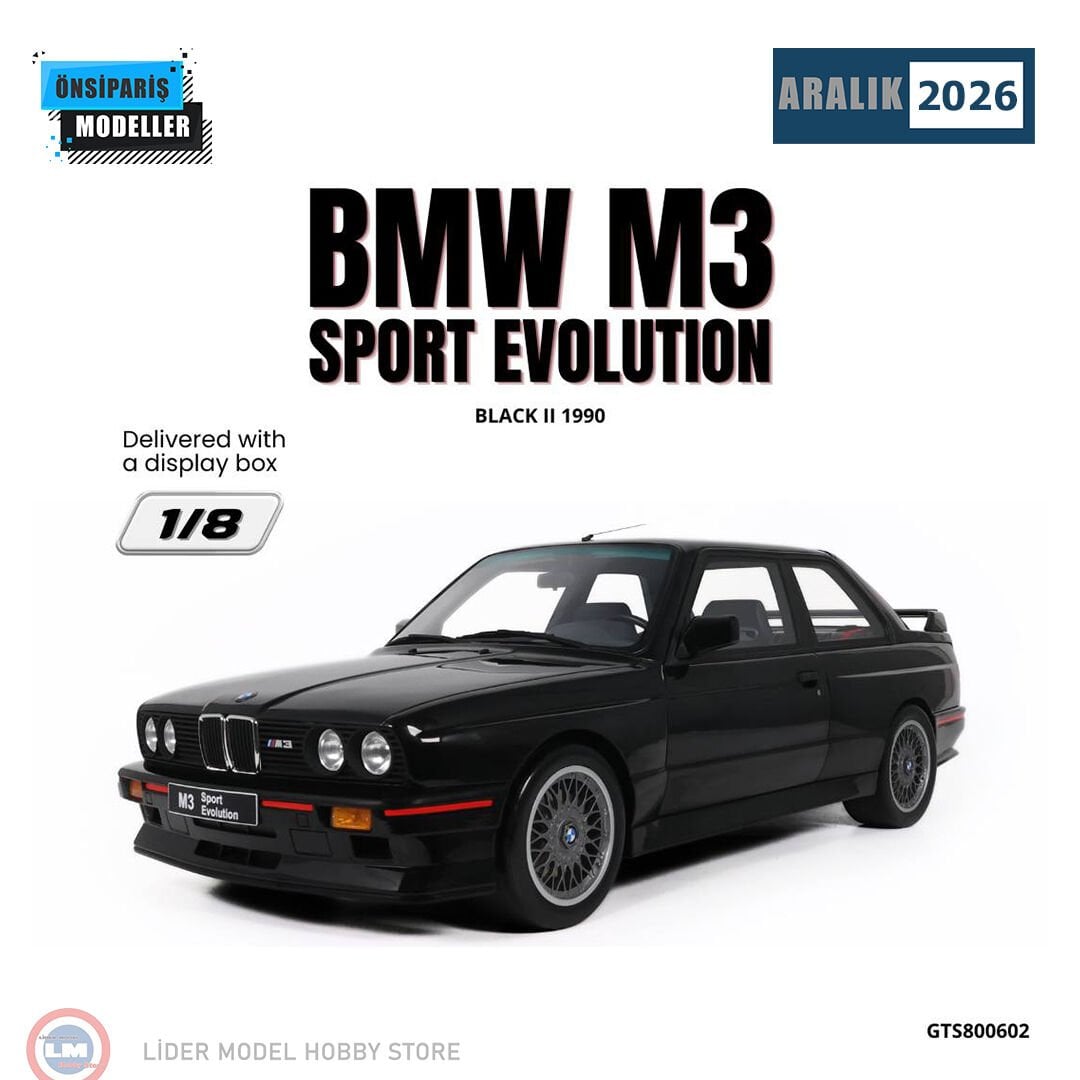 1:8 GT Spirit 1990 BMW M3 Sport Evolution Black II