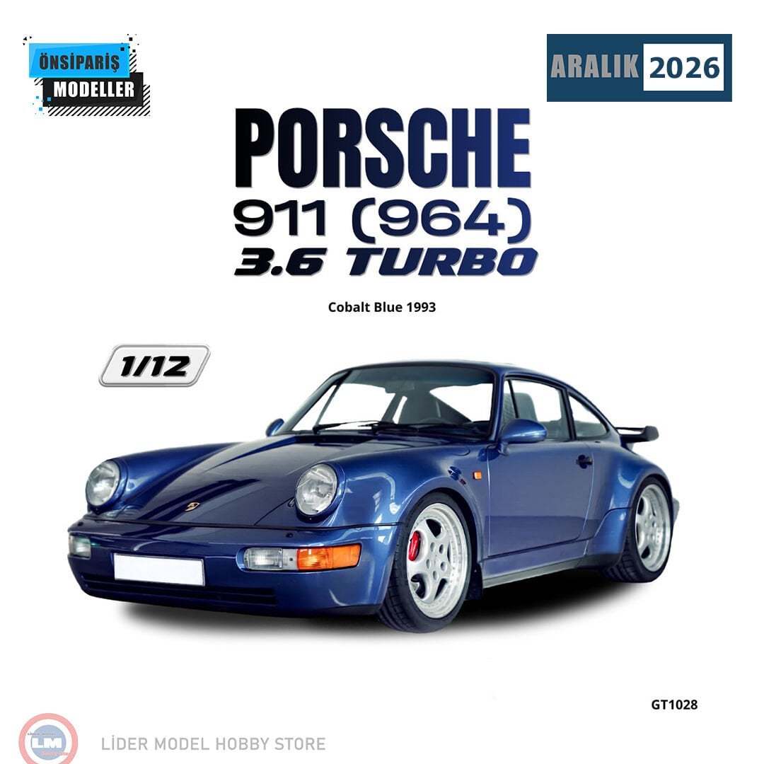 1:12 GT Spirit 1993 Porsche 911 964 3.6 Turbo Cobalt Blue