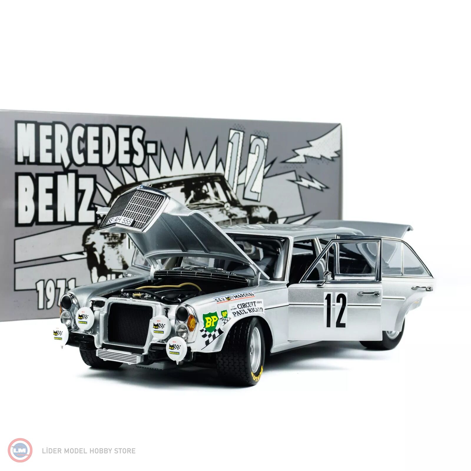 1:18 Minichamps 1971 Mercedes Benz 300SEL 6.8AMG #