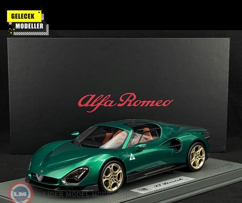 1:18 BBR Alfa Romeo 33 Stradale Verde Montreal