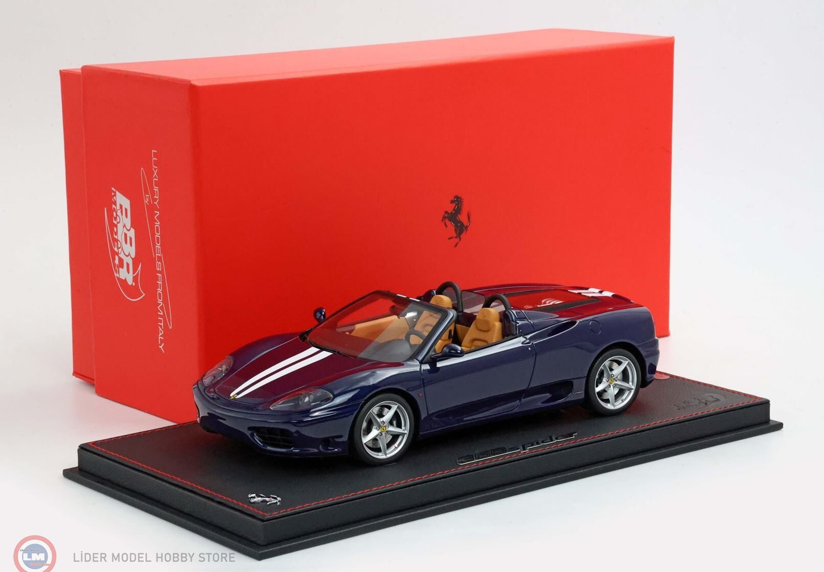 1:18 BBR Ferrari 360 Modena Spider Automatic Gear Blu Le Mans