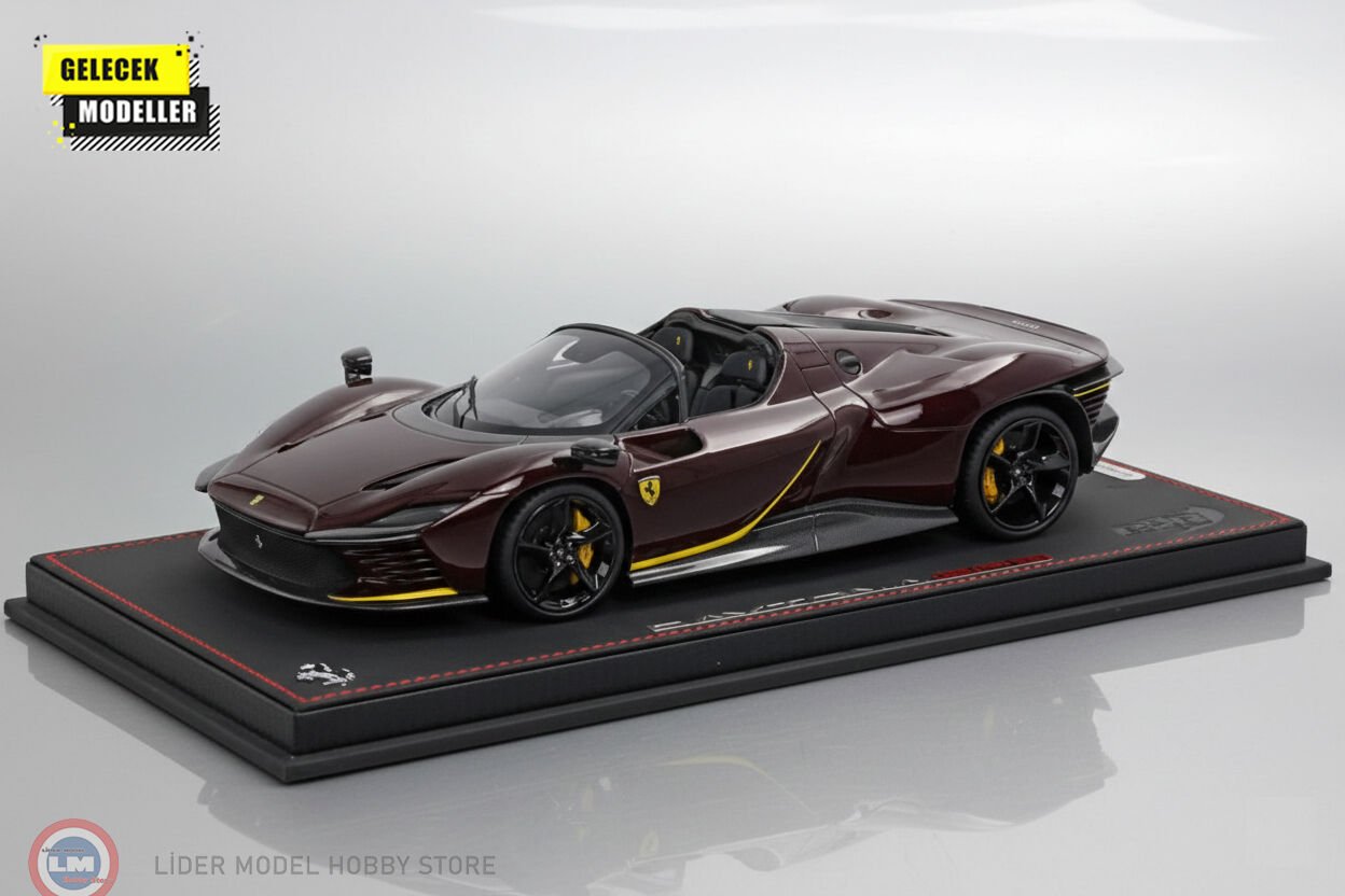 1:18 BBR Ferrari Daytona SP3 Serie Icona (Open Roof) Rosso Rubino