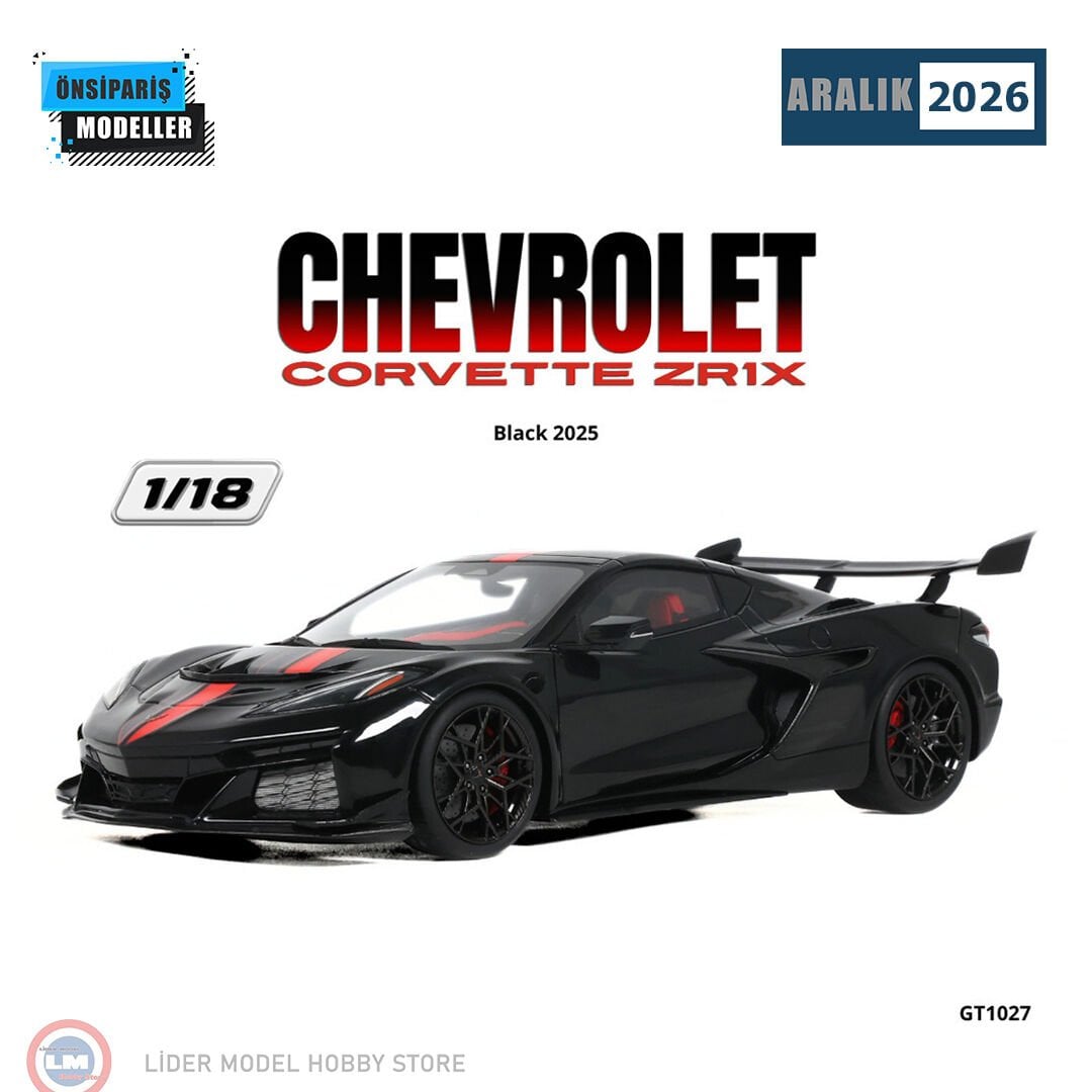 1:18 GT Spirit 2025 Chevrolet Corvette ZR1X Black