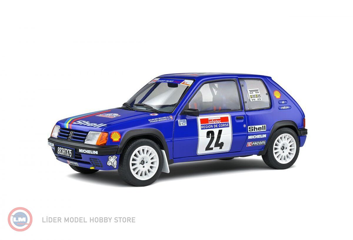 1:18 1990 Peugeot 205 Rallye #24 Rallye Tour de Corse