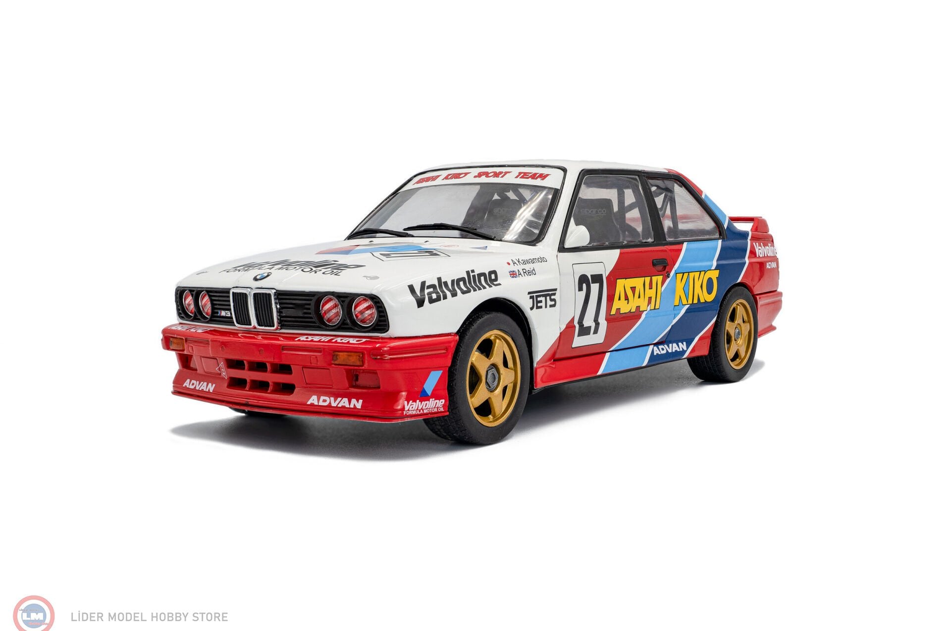 1:18 Solido 1986 BMW E30 M3  – JTCC #27 KAWAMOTO REID