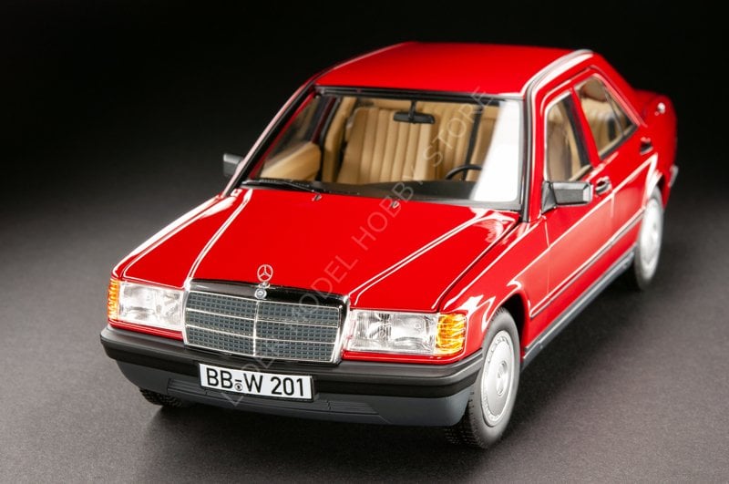1:18 1982 Mercedes Benz 190e W201 Signal Red