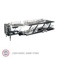 1:18 NZG Mercedes Benz Actros 2 Stern ve Araç Taşıyıcı Trailer Set LOHR