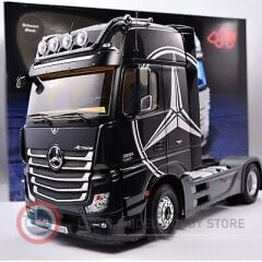 1:18 NZG Mercedes Benz Actros 2 Stern ve Araç Taşıyıcı Trailer Set LOHR