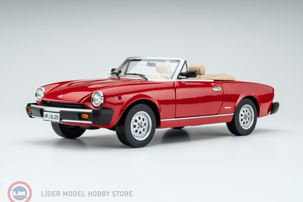 1:18 TOURING Fiat 124 Pininfarina Spider 1982 - rosso vivo