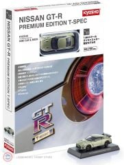 1:64 2022 Nissan GT-R (R35) T-SPEC COUPE - KYOSHO MINI CAR & BOOK