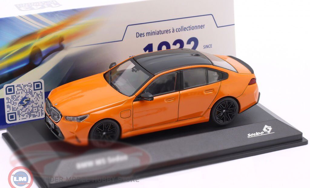 1:43 Solido 2024 BMW M5 Sedan – Fire Orange III
