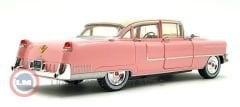 1:24 Greenlight 1955 Cadillac Fleetwood Series 60 - Pink with White Roof