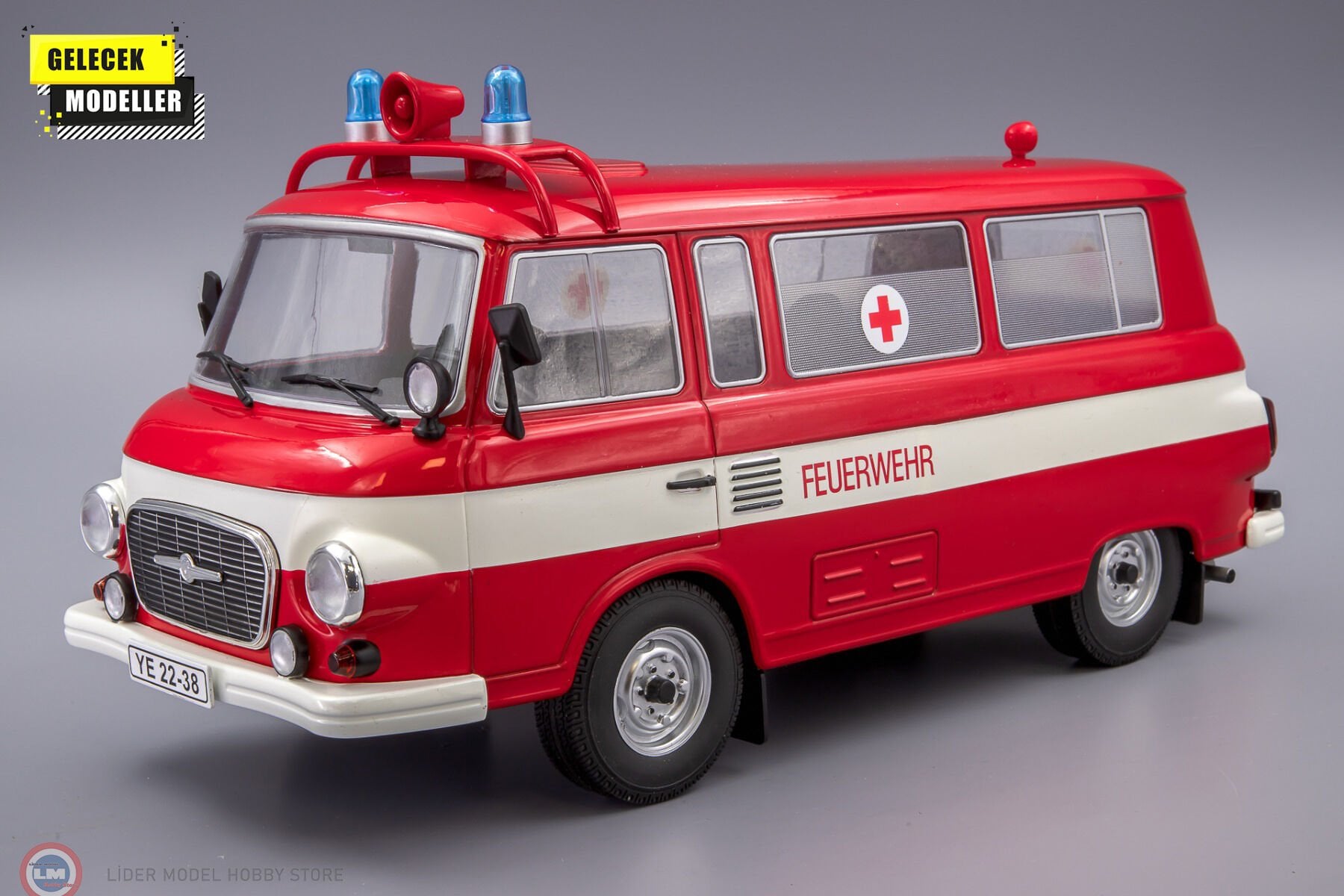 1:18 MCG 1965 Barkas B1000 Bus Feuerwehr
