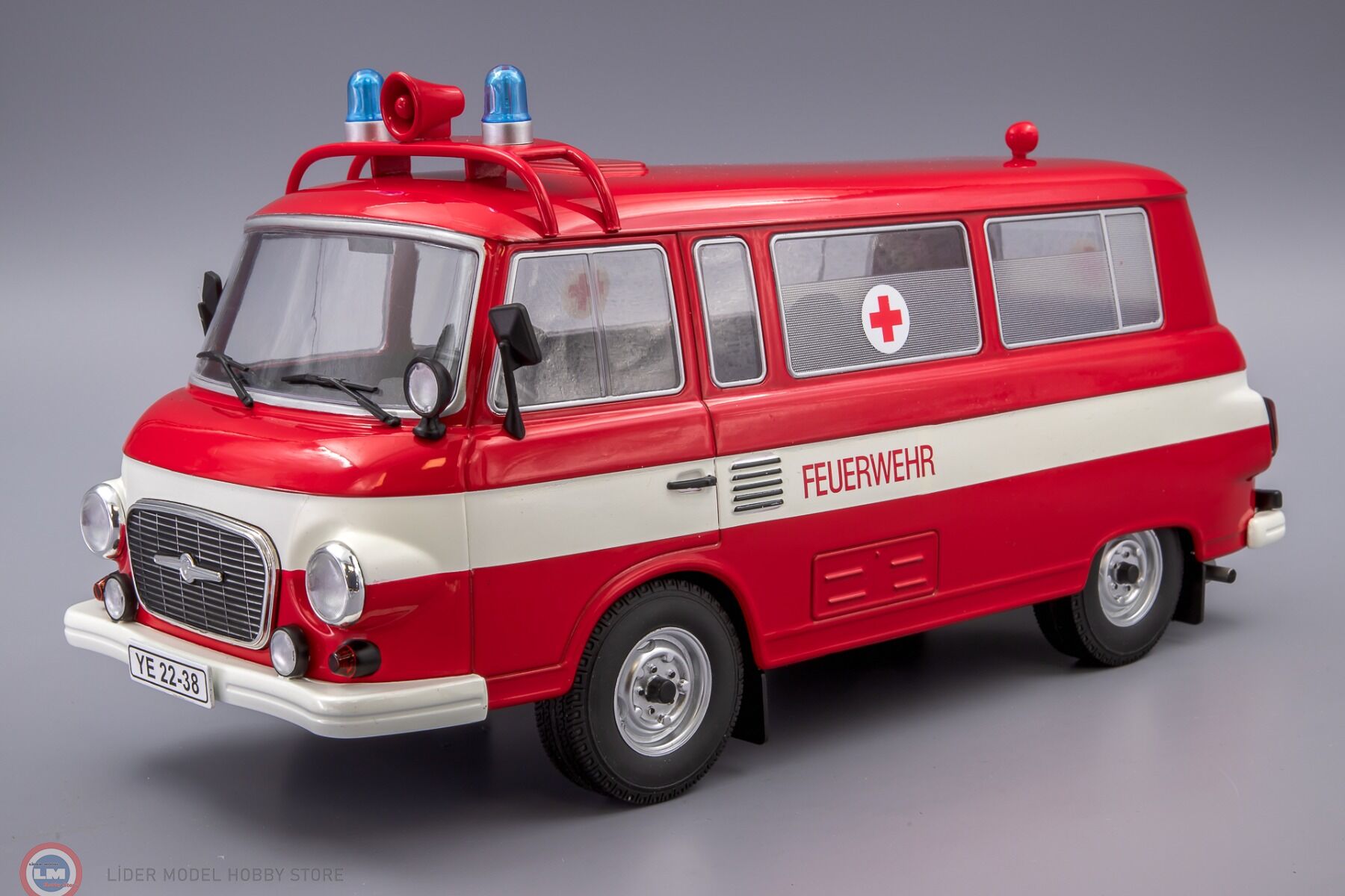 1:18 MCG 1965 Barkas B1000 Bus Feuerwehr