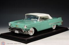 1:18 GLM/Stamp Models 1957 Cadillac Series 62 Convertible Closed roof Thebes Green Metallic