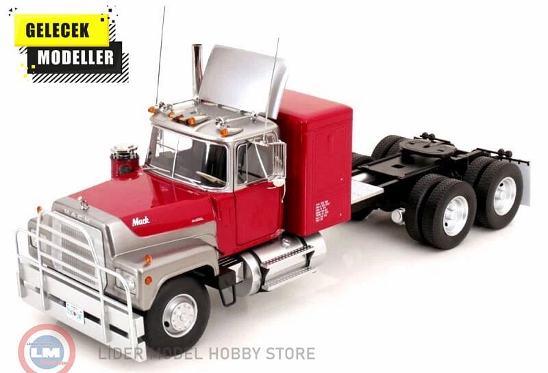 1:18 Road Kings 1974 Mack RL700L Red Metallic / Silver