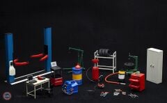 1:18 Autoart Tamir Lifti ve Garaj Kit Seti (Versiyon 2)