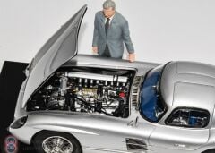 1:18 CMC 1955 Mercedes Benz 300 SLR Coupe Uhlenhaut & Figür
